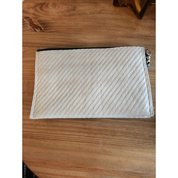 Jason Wu for Target Black Cotton and Woven Clutch Wristlet 11.5" X 8" - Picture 6 of 8